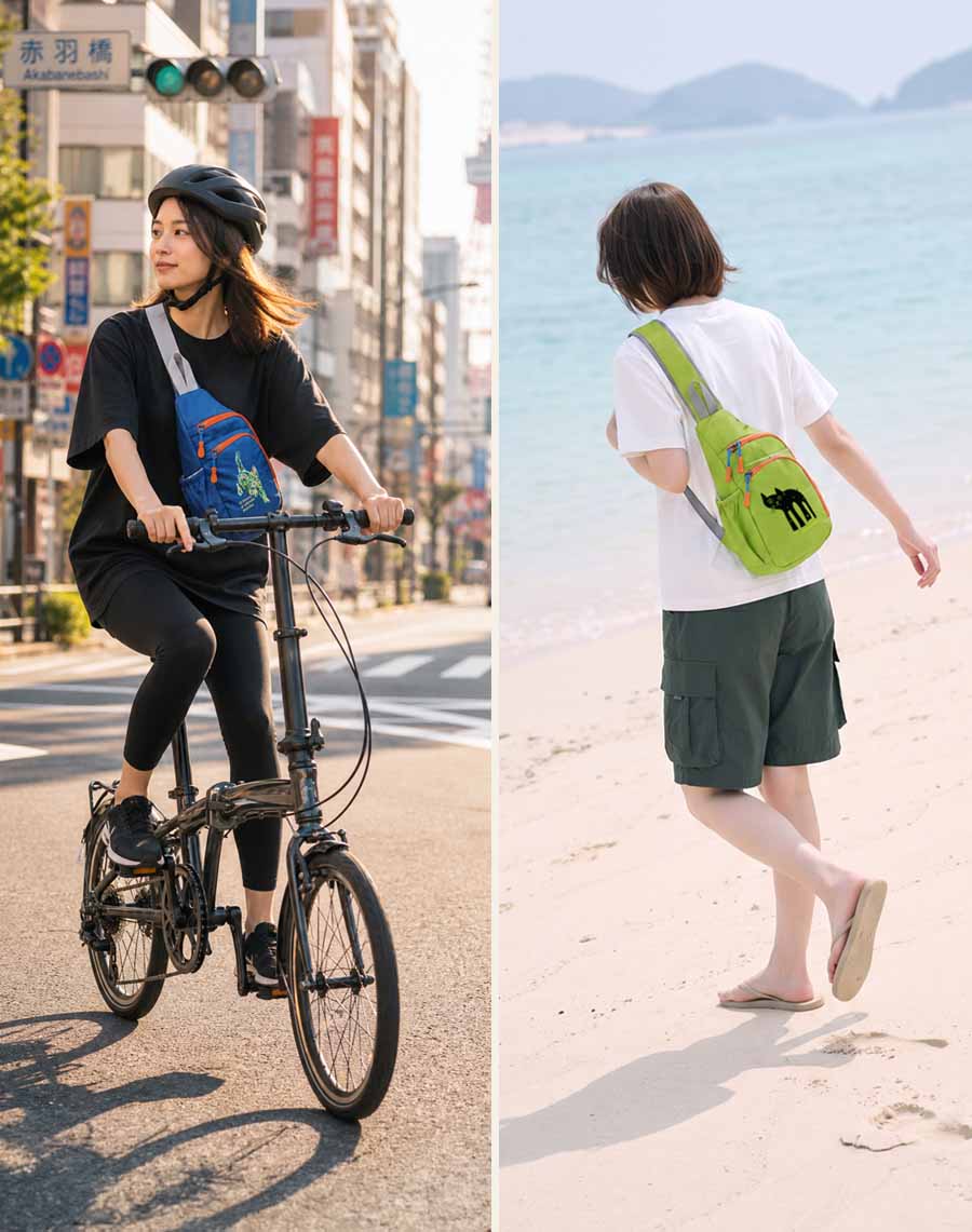 NEKONI SLING 夏限定カラー Royal Blue と Light Green